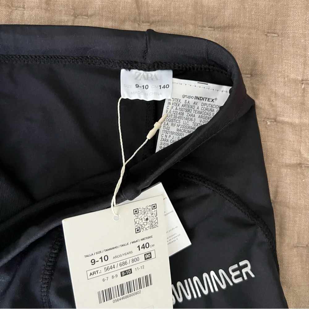 Zara Boys Swim Jammers in Black size 9-10 yrs